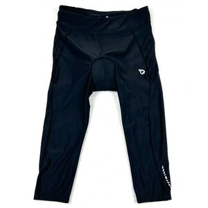 Baleaf Cycling‎ Pants  XL Black UPF 50+ Padded Zippered Pocket Crop Elastic Cuff